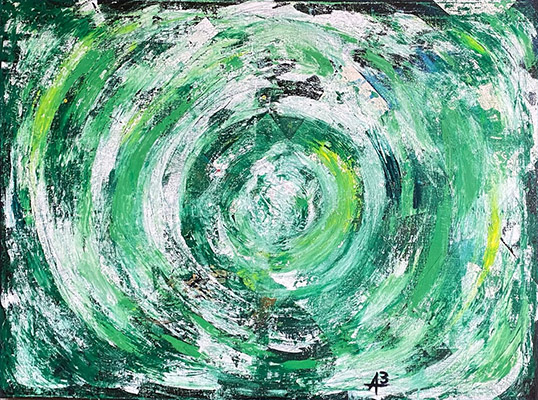 EMOTIONAL WHIRL Ölgemälde 130X97 cm