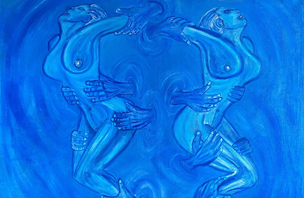 LOST FUTURE Ölgemälde 120x97 cm